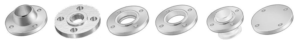 Type drawing of Square Flanges
